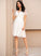 Prom Dresses A-Line Cassandra Lace V-neck Chiffon With Knee-Length
