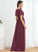 A-Line Floor-Length Length Silhouette Embellishment SplitFront V-neck Neckline Fabric Stacy Floor Length Scoop