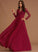 Neckline Embellishment Silhouette Fabric V-neck A-Line Floor-Length Lace Length Megan A-Line/Princess Spaghetti Staps