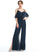 Fabric Length Neckline V-neck Ruffle Straps Floor-Length Embellishment Kathleen High Low A-Line/Princess Natural Waist