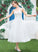 With Tulle Sweetheart Ruffle Wedding Tea-Length A-Line Frances Dress Wedding Dresses