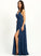 Prom Dresses Floor-Length A-Line Lisa V-neck Split Front With