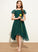 Kaylee Square Junior Bridesmaid Dresses A-Line Chiffon Neckline Knee-Length
