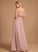 Length Neckline A-Line Off-the-Shoulder Silhouette Ruffle Embellishment Fabric Floor-Length Hazel A-Line/Princess Straps