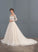 Wedding Tulle Dress Train Chapel Lace Wedding Dresses Ball-Gown/Princess Natalee