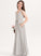 With Floor-Length Junior Bridesmaid Dresses V-neck A-Line Pockets Jaslene Chiffon