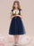 Ruffle Tulle Knee-Length Junior Bridesmaid Dresses Sweetheart Empire Taniyah With