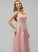 Lace Tulle Alina Floor-Length Prom Dresses Ball-Gown/Princess V-neck With