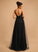 Tulle Lace V-neck Prom Dresses Floor-Length Amiyah Sequins With Ball-Gown/Princess