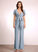 Neckline Straps Embellishment Ruffle Fabric Length V-neck Floor-Length Esperanza Spaghetti Staps Floor Length Sleeveless
