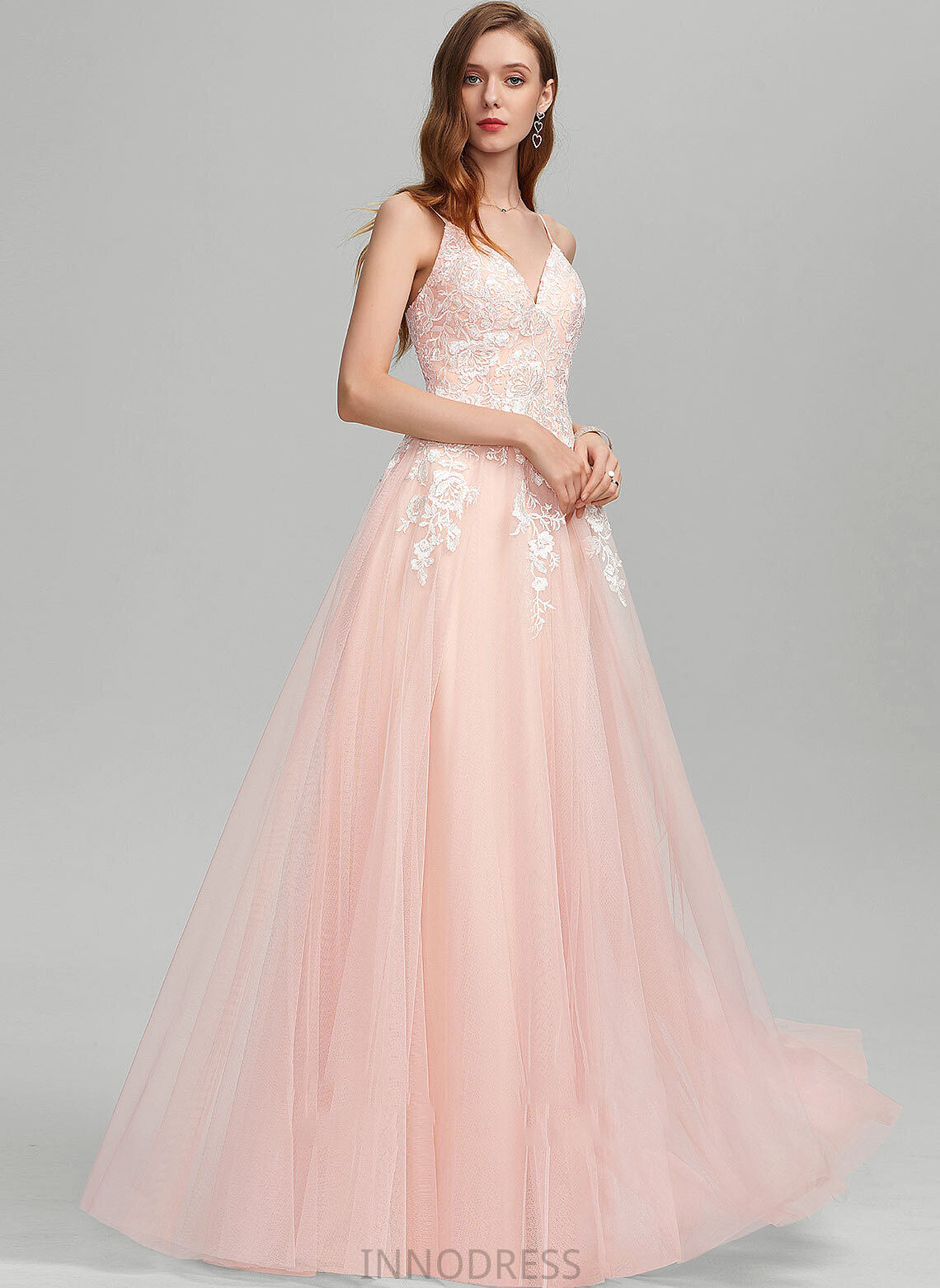 Sequins Floor-Length Ball-Gown/Princess Dress With Wedding Dresses Tulle Kyra Wedding Sweetheart