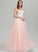 Sweetheart Tulle Floor-Length With Ball-Gown/Princess Cailyn Sequins Prom Dresses