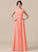 Length Floor-Length Neckline Fabric Ruffle A-Line Silhouette Embellishment One-Shoulder Jaida A-Line/Princess Natural Waist