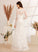Wedding Sweep Beading Dress V-neck Split Wedding Dresses Elisa Front A-Line Sequins Train With