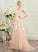 V-neck Wedding Dress Wedding Dresses Aileen A-Line Train Sweep Tulle