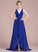 With Prom Dresses A-Line Asymmetrical Beading Sequins Chiffon Lydia V-neck Ruffle