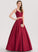 Sweetheart Prom Dresses Floor-Length Ball-Gown/Princess Satin Alma