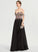Prom Dresses Scarlet Floor-Length Ball-Gown/Princess Chiffon Off-the-Shoulder