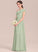 Chiffon Aleena With Cascading Junior Bridesmaid Dresses Ruffles A-Line One-Shoulder Floor-Length