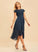 Lace Embellishment Neckline ScoopNeck Length Asymmetrical Fabric A-Line Silhouette Allyson A-Line/Princess Sleeveless Bridesmaid Dresses
