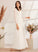 Floor-Length Wedding Dresses V-neck Wendy Lace With A-Line Dress Wedding Bow(s)