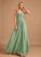 Ruffle A-Line V-neck Floor-Length Neckline Length Fabric Embellishment Silhouette Rowan A-Line/Princess Natural Waist