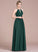 Neck Prom Dresses Chiffon Ruffle With Scoop A-Line Floor-Length Izabella