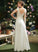 Cassandra Floor-Length Wedding Dresses With Lace V-neck Wedding Dress A-Line