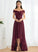 Length Asymmetrical Embellishment A-Line Neckline Lace Off-the-Shoulder Silhouette Fabric Charlotte Sleeveless Floor Length