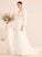 A-Line Wedding Dress V-neck Chloe Beading Court With Train Wedding Dresses Sequins