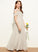 Floor-Length Ruffles Cascading Morgan Junior Bridesmaid Dresses Chiffon V-neck With A-Line