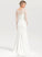 Train Dress Sweep V-neck Eliza Crepe Sequins Wedding Beading With Stretch Trumpet/Mermaid Wedding Dresses