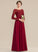 Fabric Straps Floor-Length Lace A-Line Neckline Length ScoopNeck Silhouette Amina Sweetheart Natural Waist