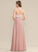 Silhouette Neckline A-Line Length V-neck Embellishment SplitFront Floor-Length Fabric Madelyn V-Neck A-Line/Princess