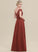 Fabric Silhouette Floor-Length Embellishment Neckline Length A-Line Off-the-Shoulder Ruffle Magdalena Natural Waist A-Line/Princess