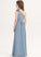 Flower(s) With One-Shoulder Floor-Length Chiffon Junior Bridesmaid Dresses Shelby A-Line Ruffle