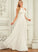 Scoop Lace Neck Wedding Dresses Floor-Length Chiffon Wedding A-Line Dress Reyna