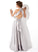 Ruffle With Charmeuse Floor-Length Prom Dresses Baylee A-Line V-neck