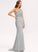 Length Lace Silhouette One-Shoulder Straps Trumpet/Mermaid Neckline Fabric SweepTrain Diana Off The Shoulder Sleeveless