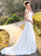 Court Wedding Chiffon Sequins Dress Wedding Dresses Beading Jayla A-Line Train V-neck Lace With