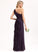 One-Shoulder Floor-Length Fabric Silhouette Embellishment CascadingRuffles A-Line SplitFront Neckline Length Tamara Natural Waist