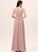 Fabric Neckline Ruffle Length Floor-Length V-neck Silhouette A-Line Embellishment Jaycee A-Line/Princess Short Sleeves