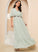 Sequins Fabric A-Line Silhouette Embellishment Neckline V-neck Ankle-Length Length Jaylynn Floor Length A-Line/Princess