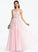 Jane Prom Dresses Ball-Gown/Princess Beading With Sequins Tulle Floor-Length V-neck