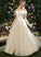 A-Line Sweetheart Floor-Length Dress Sequins Wedding Dresses With Wedding Lace Marisol