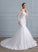 Beading Nataly Lace Tulle Wedding Dresses Sequins Wedding Train Trumpet/Mermaid Chapel Dress With