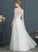 A-Line Wedding Floor-Length Paige Dress Wedding Dresses Tulle V-neck
