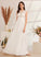 With Shyla A-Line Dress Wedding Split Floor-Length Wedding Dresses Illusion Beading Front