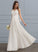 With Ruffle Dress Wedding Dresses Floor-Length Sweetheart Chiffon Wedding A-Line Melina