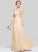 Floor-Length Chiffon With Kenley Ruffle Flower(s) A-Line One-Shoulder Prom Dresses